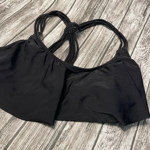 Ruffled bathing suit top